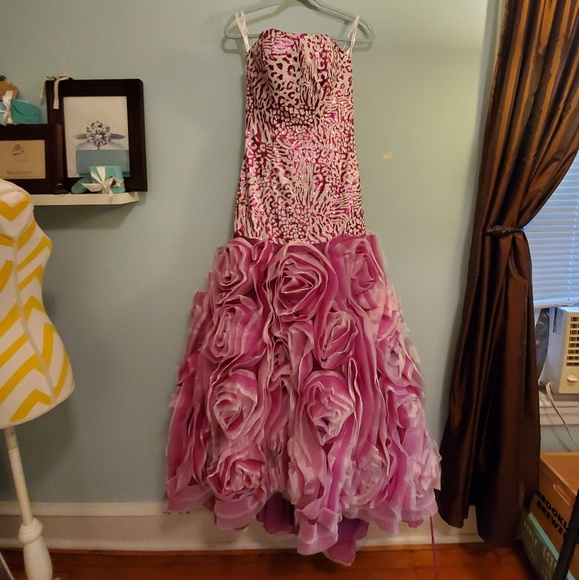 strapless corset prom dress w/backless option 4 - Picture 3 of 8